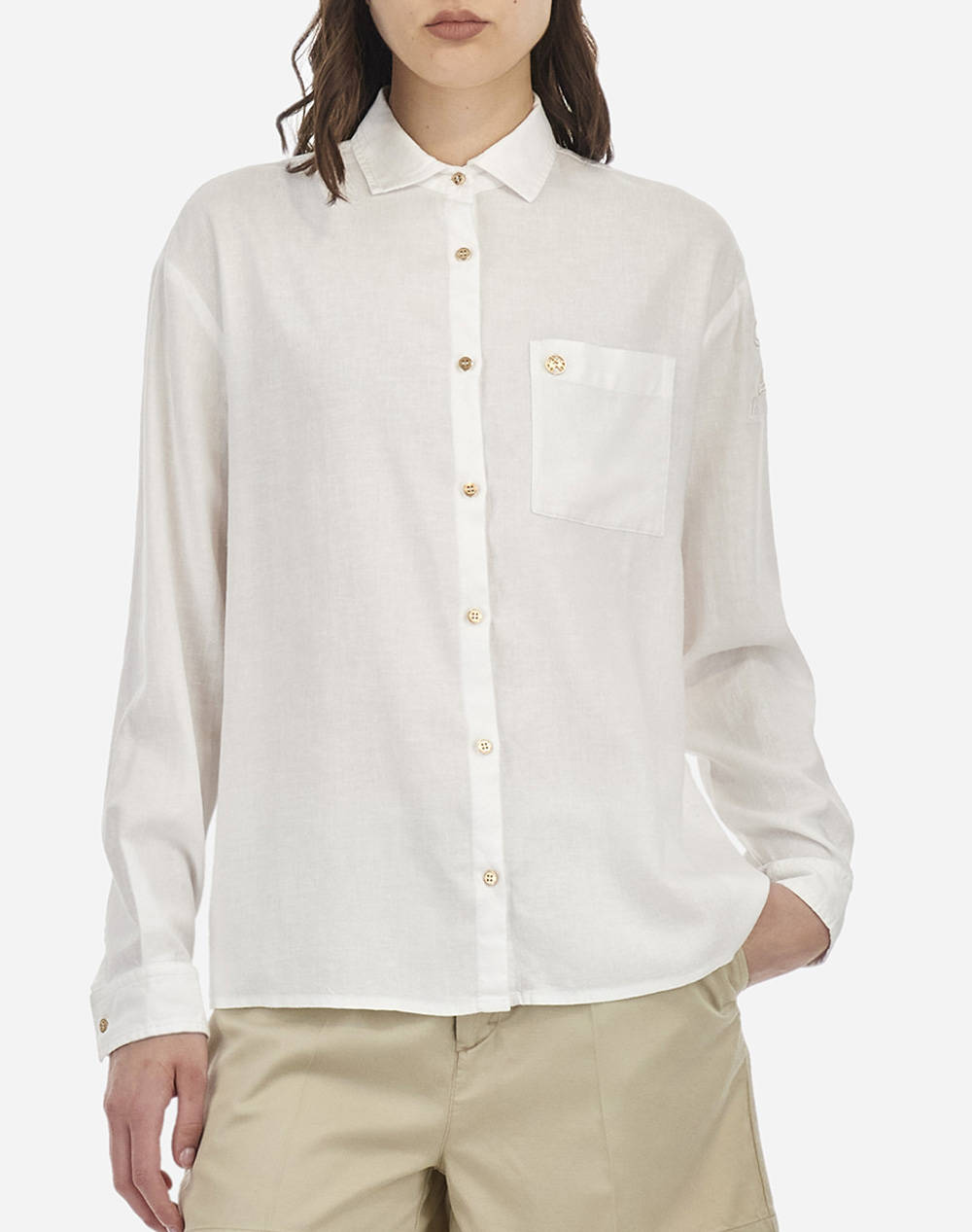 LA MARTINA РИЗА ΜΜ WOMAN SHIRT L/S VISCOSE LINEN