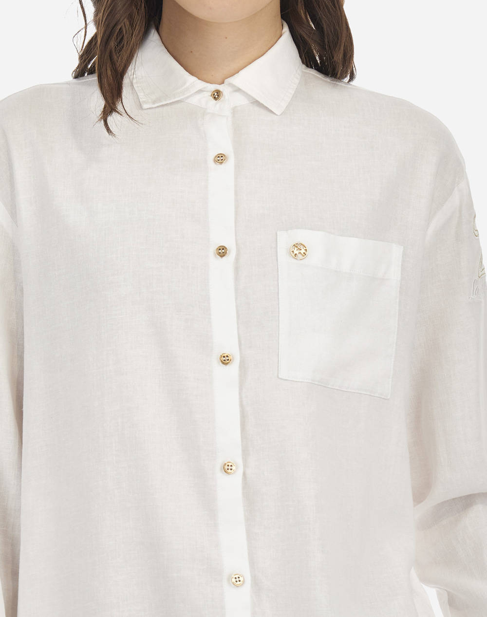 LA MARTINA РИЗА ΜΜ WOMAN SHIRT L/S VISCOSE LINEN