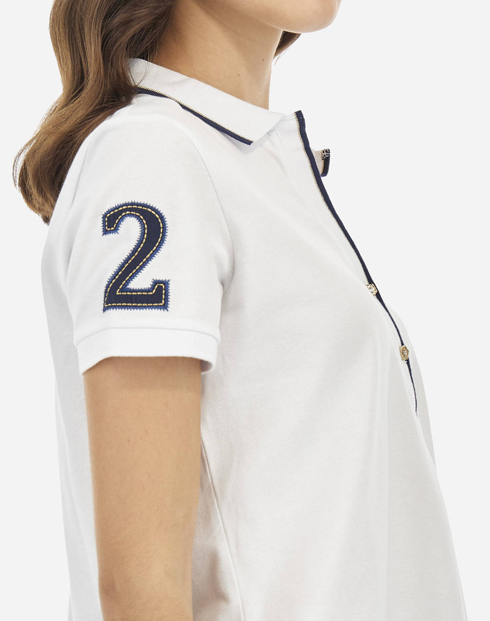 LA MARTINA ТЕНИСКА POLO KM WOMAN POLO S/S PIQUET STRETCH