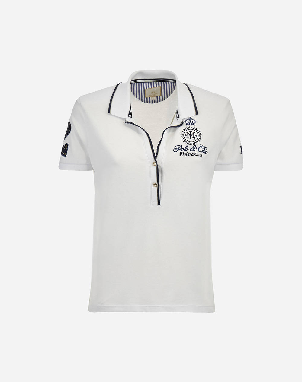 LA MARTINA ТЕНИСКА POLO KM WOMAN POLO S/S PIQUET STRETCH