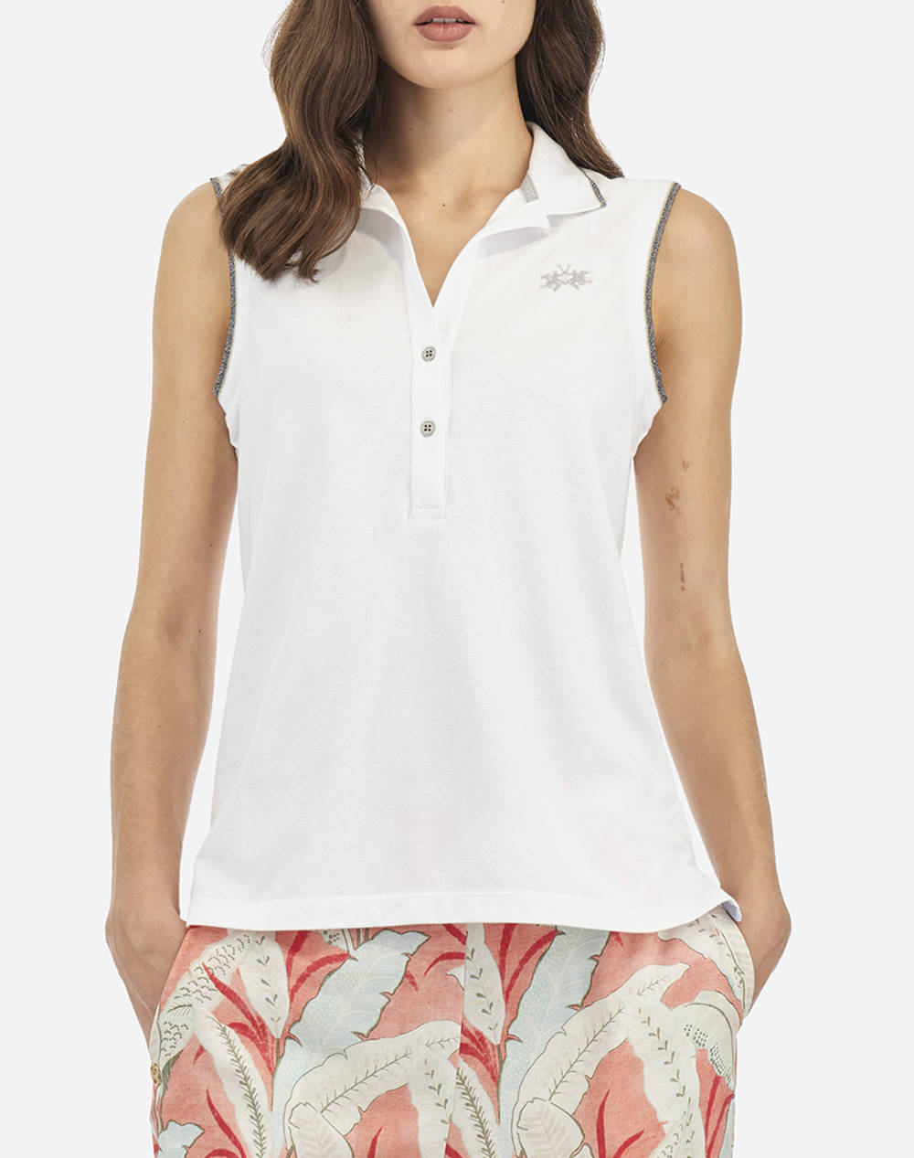 LA MARTINA ТЕНИСКА POLOXM WOMAN SLEEVELESS POLO PIQUET S