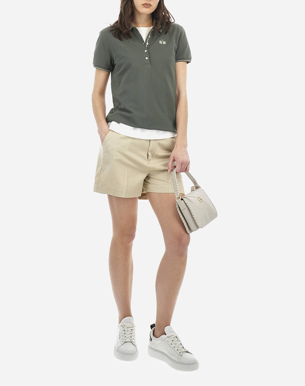 LA MARTINA ТЕНИСКА POLO KM WOMAN POLO S/S PIQUET STRETCH