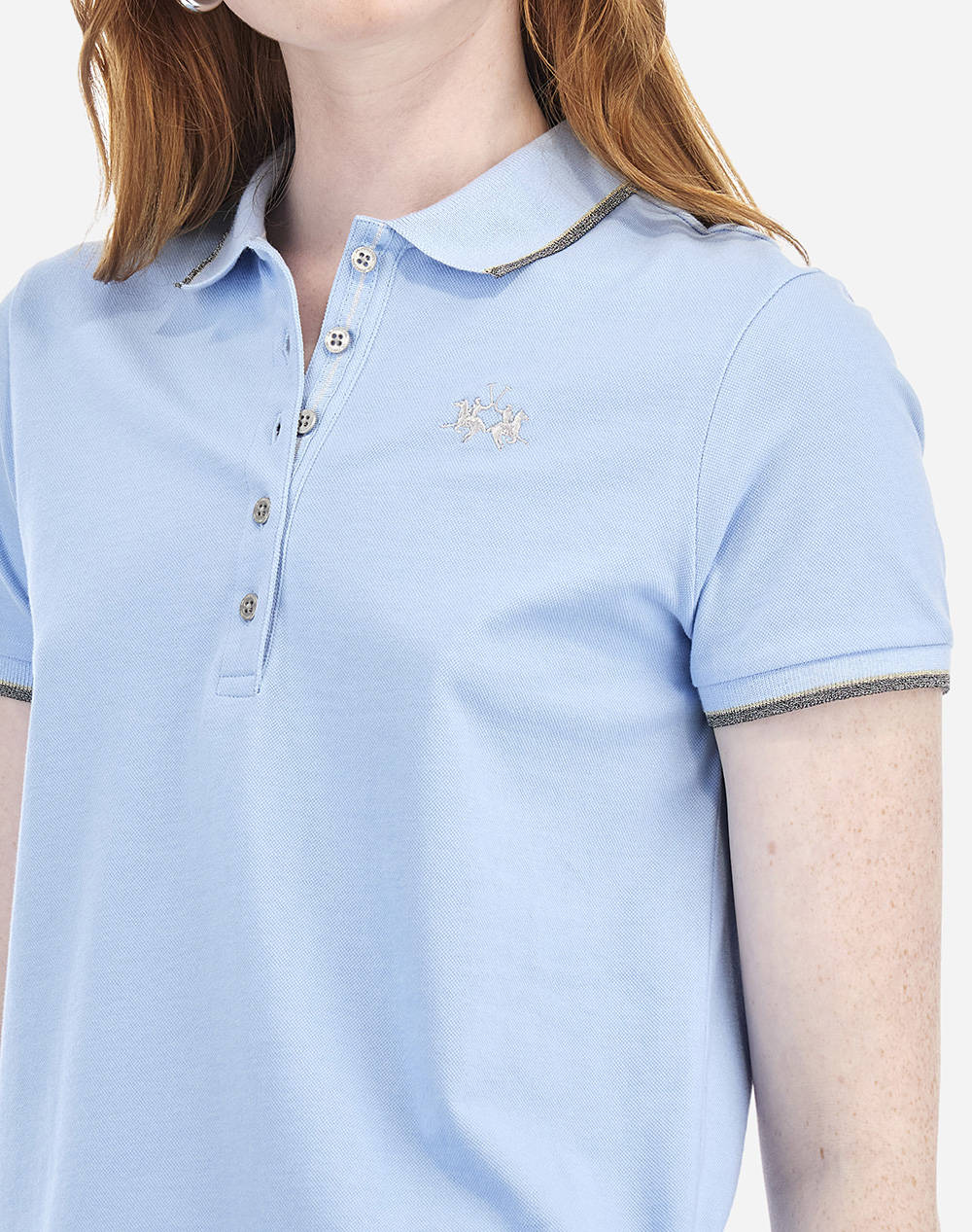 LA MARTINA ТЕНИСКА POLO KM WOMAN POLO S/S PIQUET STRETCH