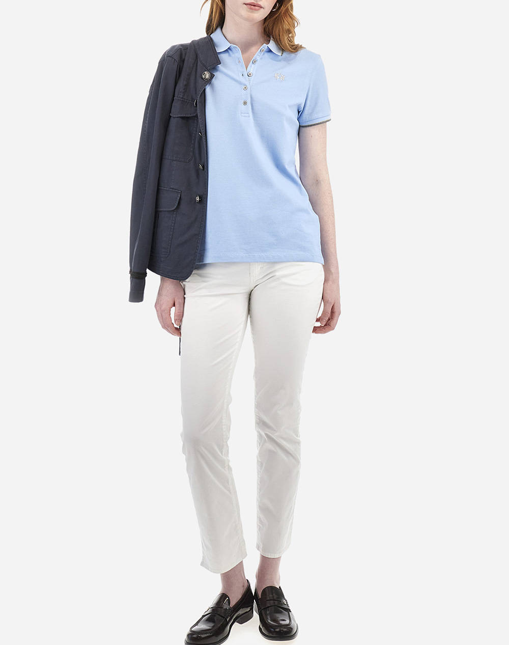 LA MARTINA ТЕНИСКА POLO KM WOMAN POLO S/S PIQUET STRETCH
