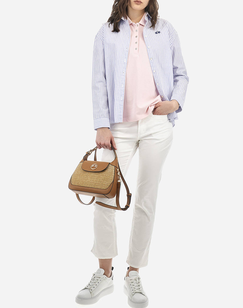 LA MARTINA ТЕНИСКА POLO KM WOMAN POLO S/S PIQUET STRETCH