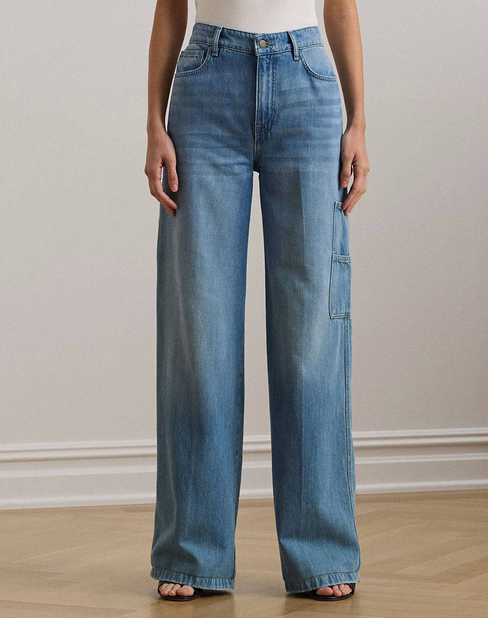 LAUREN RALPH LAUREN 3X1 RIGID DENIM-JEAN