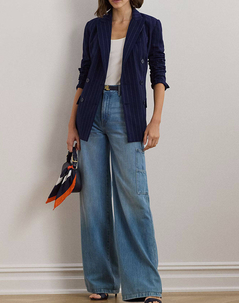 LAUREN RALPH LAUREN 3X1 RIGID DENIM-JEAN