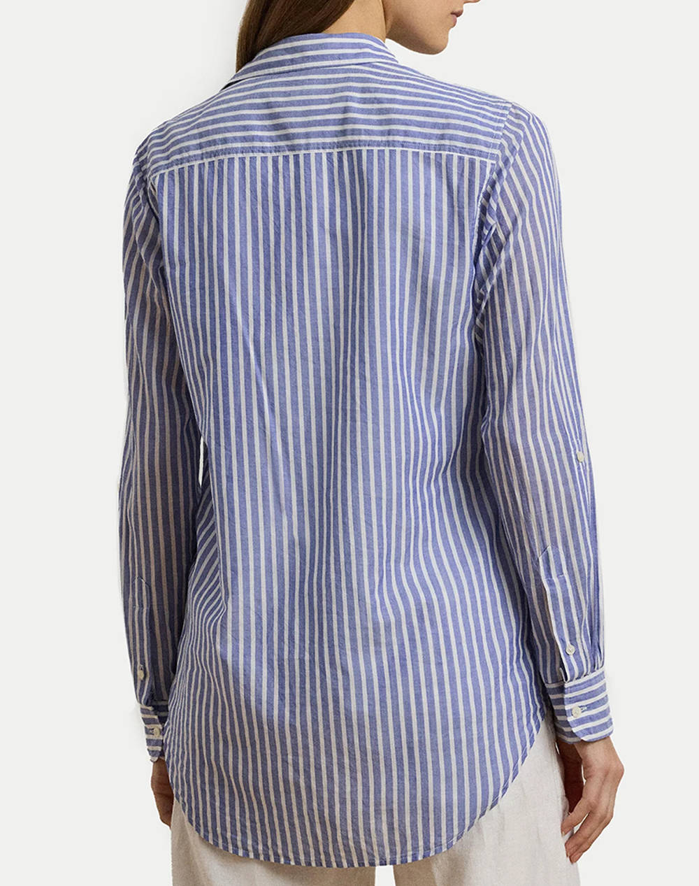 LAUREN RALPH LAUREN RIMNAN-LONG SLEEVE-BUTTON FRONT SHIRT