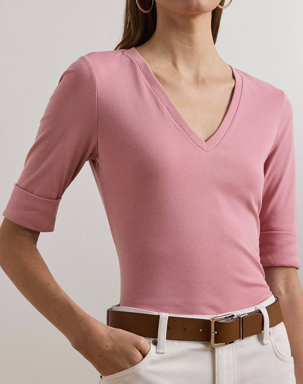 LAUREN RALPH LAUREN V JUDY-ELBOW SLEEVE-KNIT