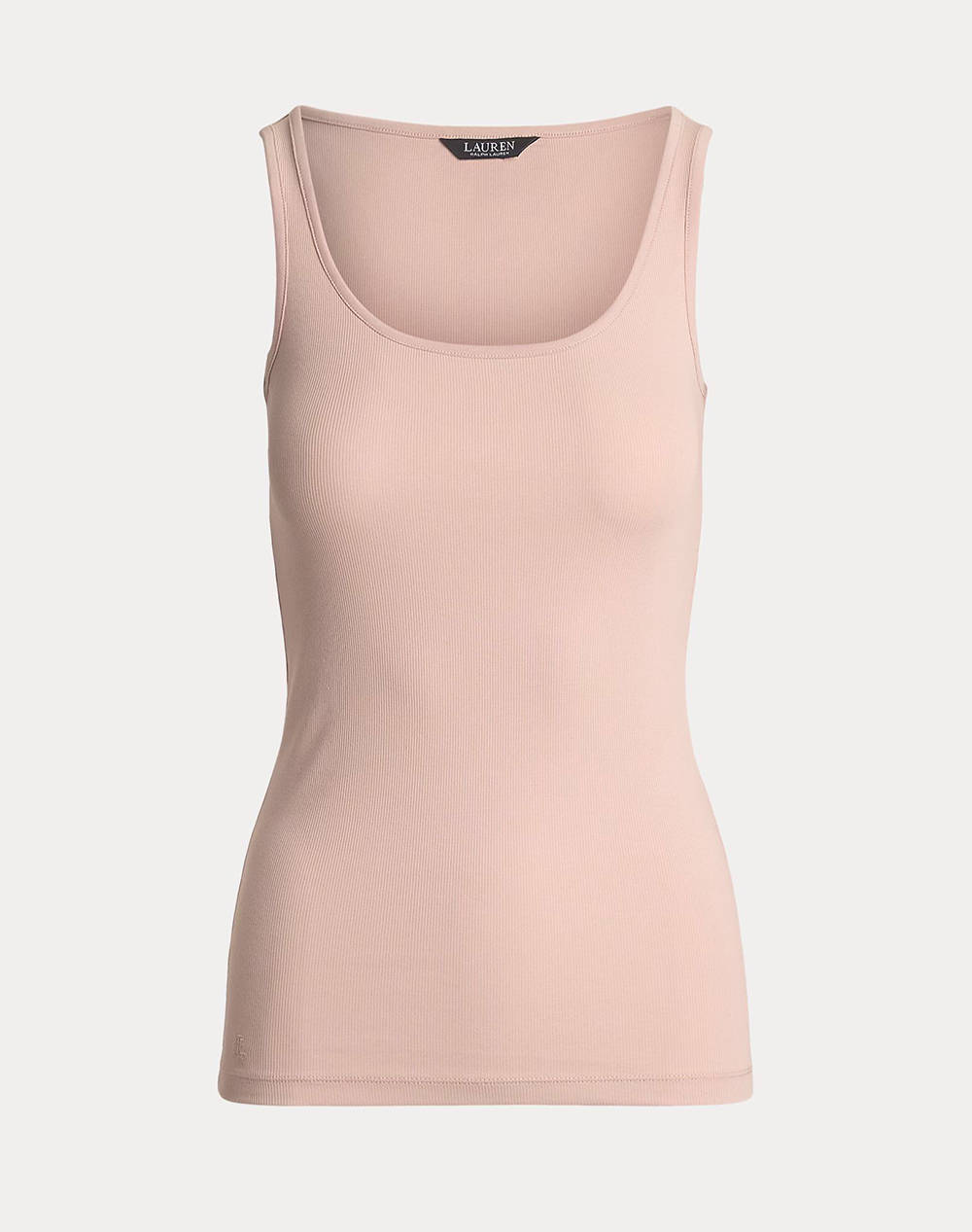 LAUREN RALPH LAUREN RFND STRTCH 2X2 RIB-TANK TOP