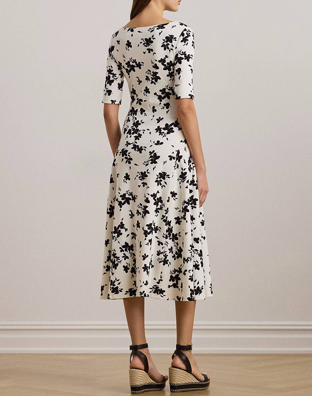 LAUREN RALPH LAUREN MUNZIE-ELBOW SLEEVE-DAY DRESS