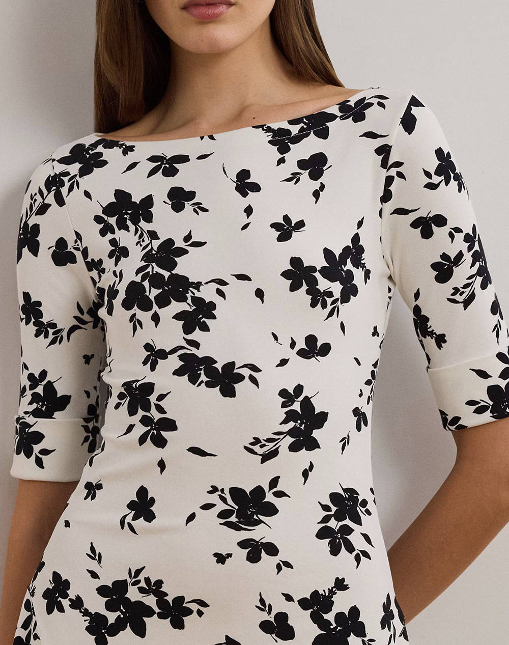 LAUREN RALPH LAUREN MUNZIE-ELBOW SLEEVE-DAY DRESS