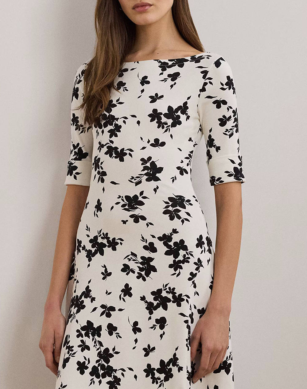 LAUREN RALPH LAUREN MUNZIE-ELBOW SLEEVE-DAY DRESS