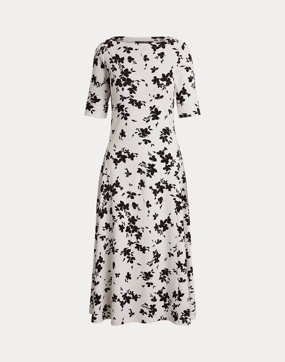 LAUREN RALPH LAUREN MUNZIE-ELBOW SLEEVE-DAY DRESS