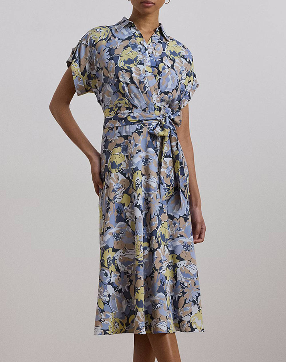 LAUREN RALPH LAUREN FRATILLIO-SHORT SLEEVE-DAY DRESS