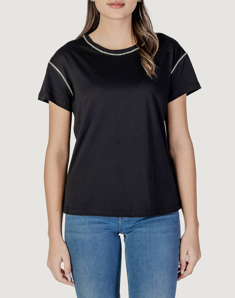 LIU JO WHITE_WA5J02__ECS T-SHIRT MODA M/C ДАМСКА ТЕНИСКА