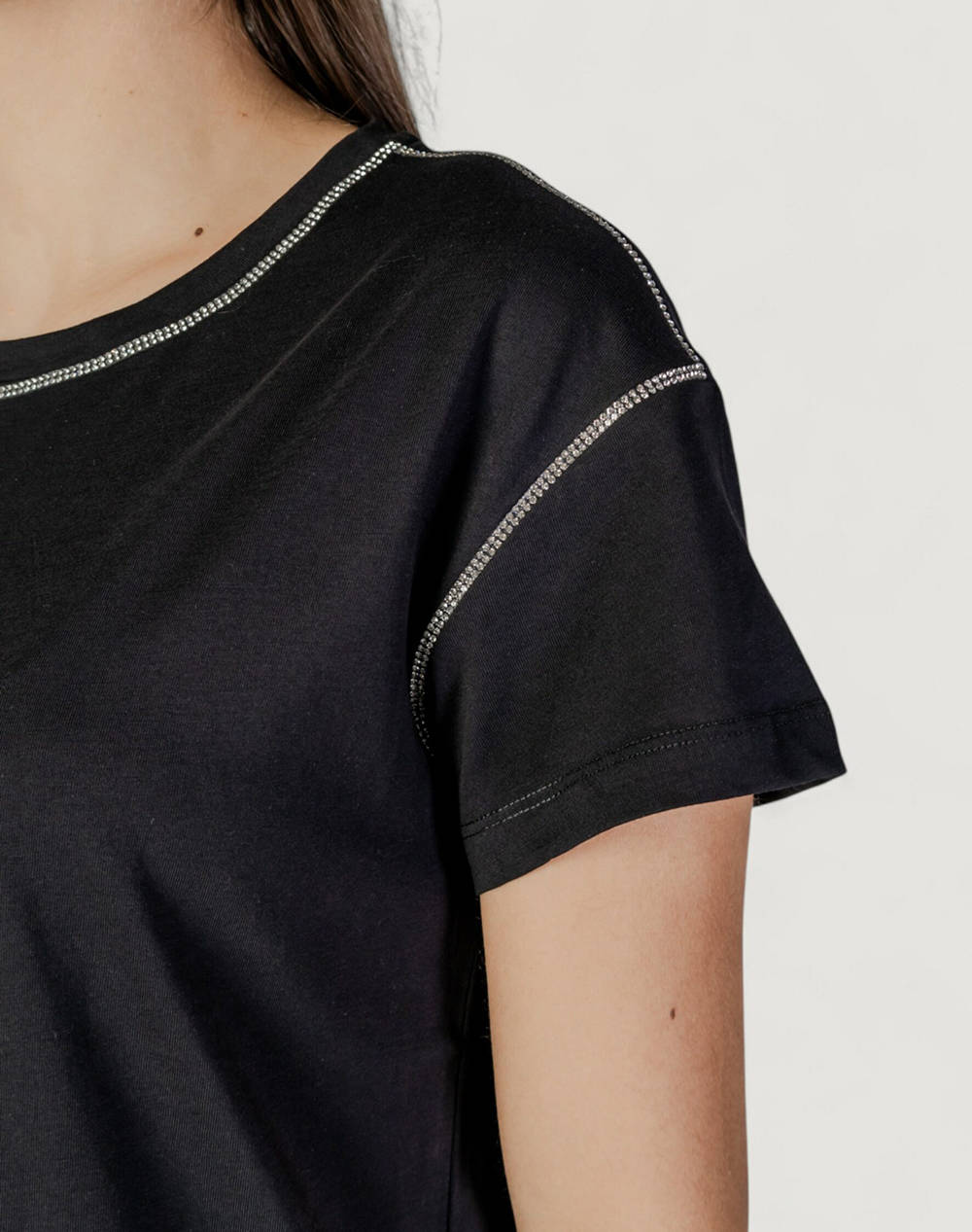 LIU JO WHITE_WA5J02__ECS T-SHIRT MODA M/C ДАМСКА ТЕНИСКА