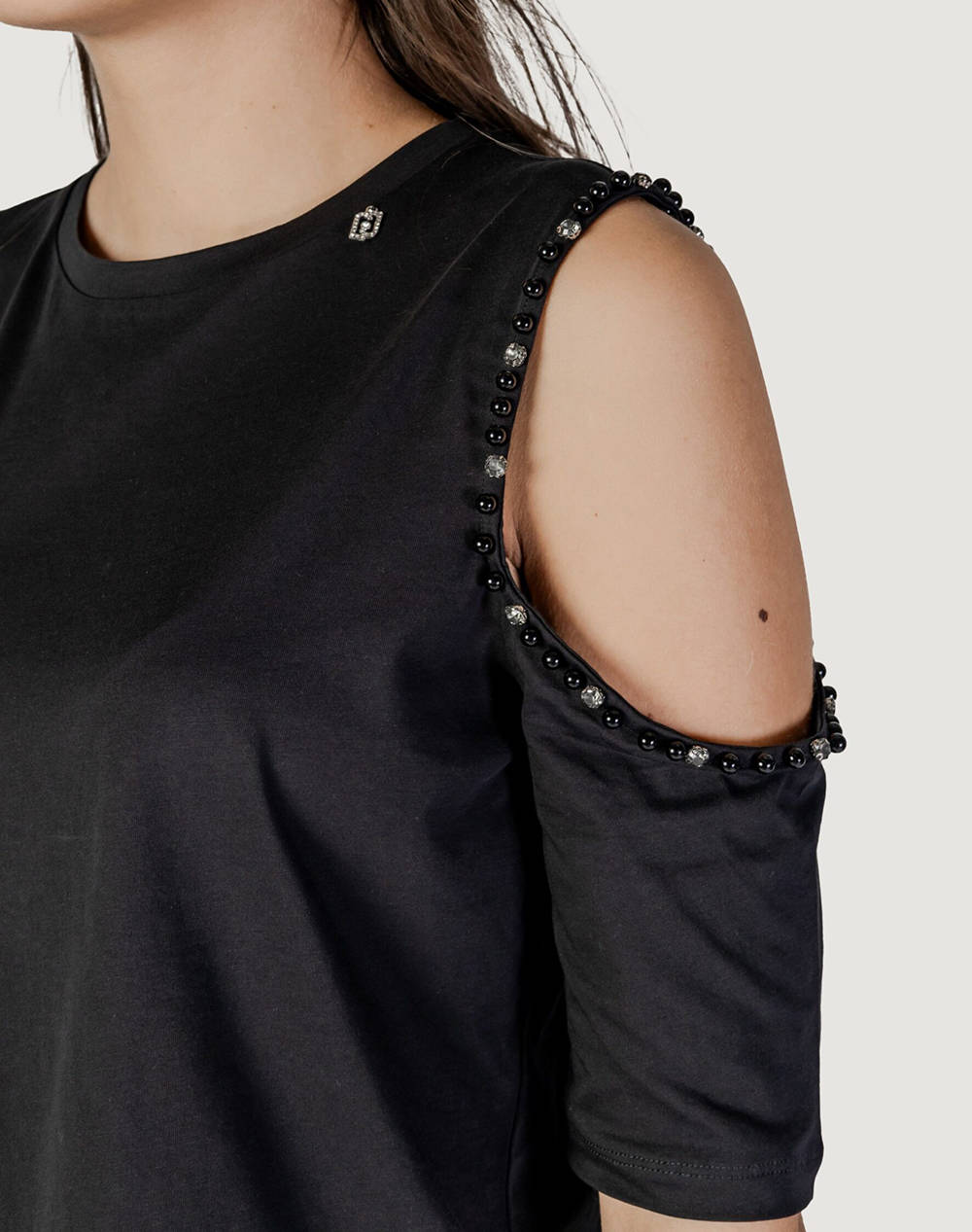 LIUJO WHITE_WA5J19__ECS T-SHIRT MODA M/L WOMENS BLOUSE