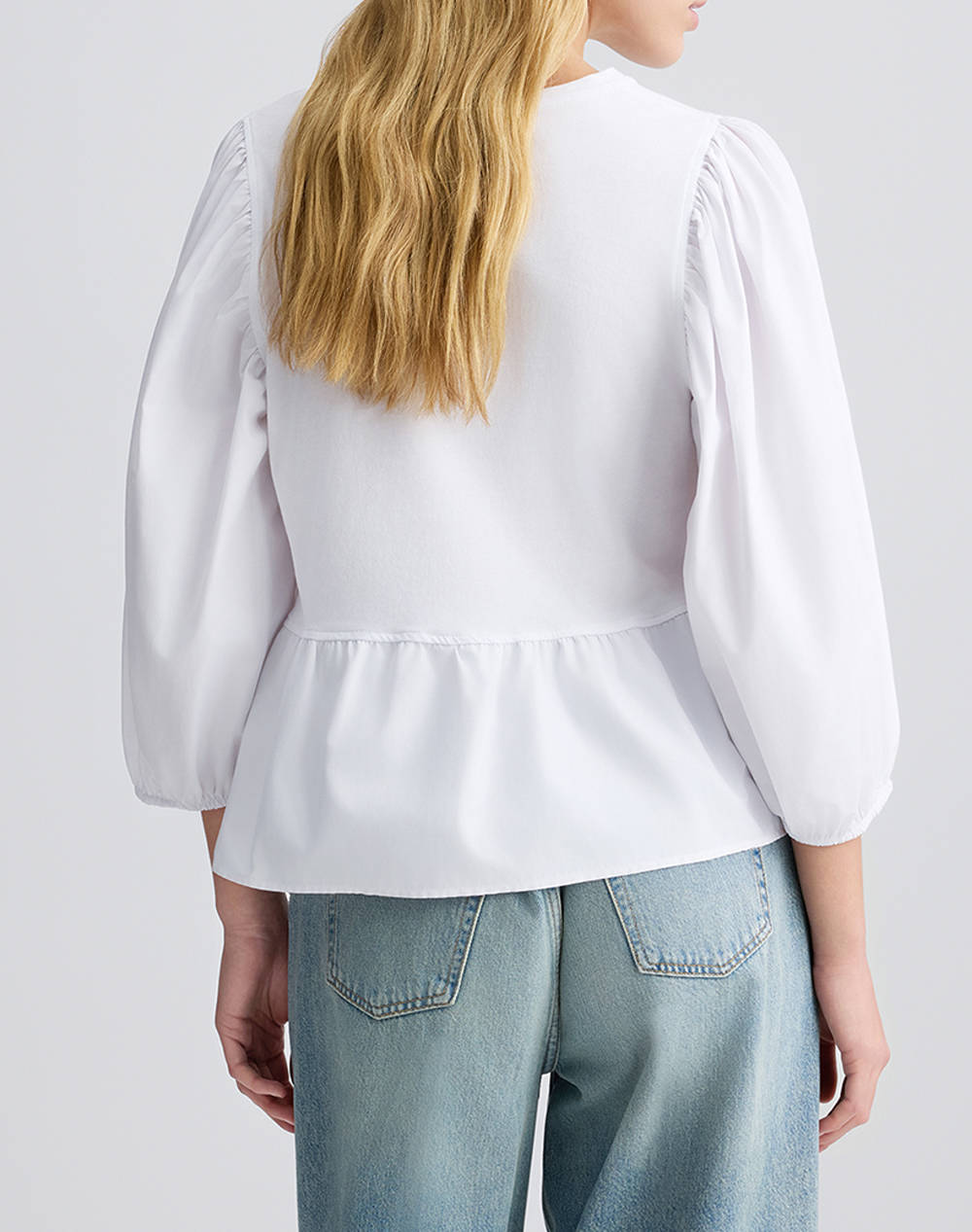 LIU JO WHITE_WA5J45__3.0 TUNICA JERSEY WOMENS BLOUSE