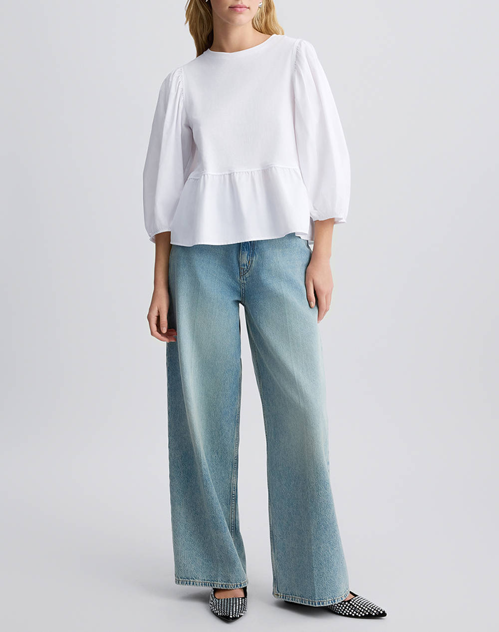 LIU JO WHITE_WA5J45__3.0 TUNICA JERSEY WOMENS BLOUSE