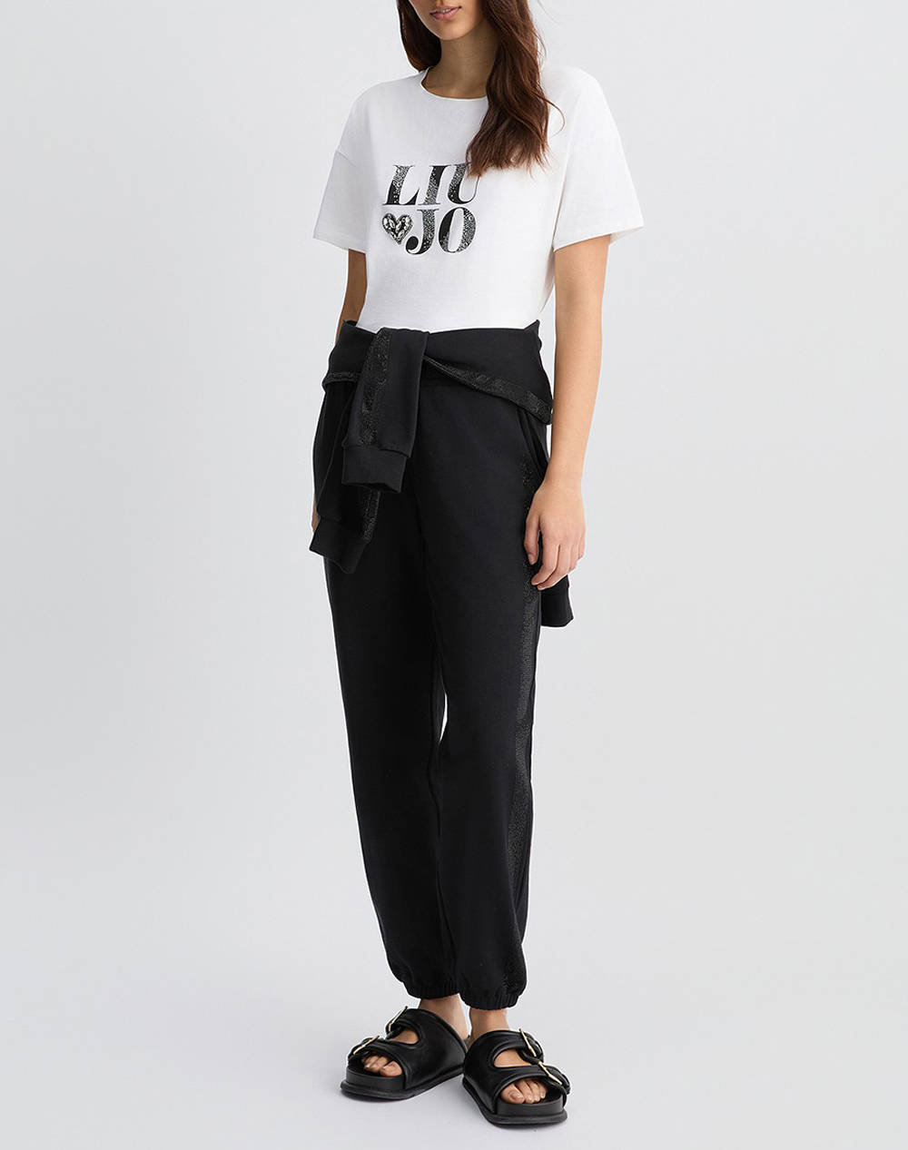 LIU JO WHITE_WA5J21__ECS T-SHIRT MODA M/C ДАМСКА ТЕНИСКА