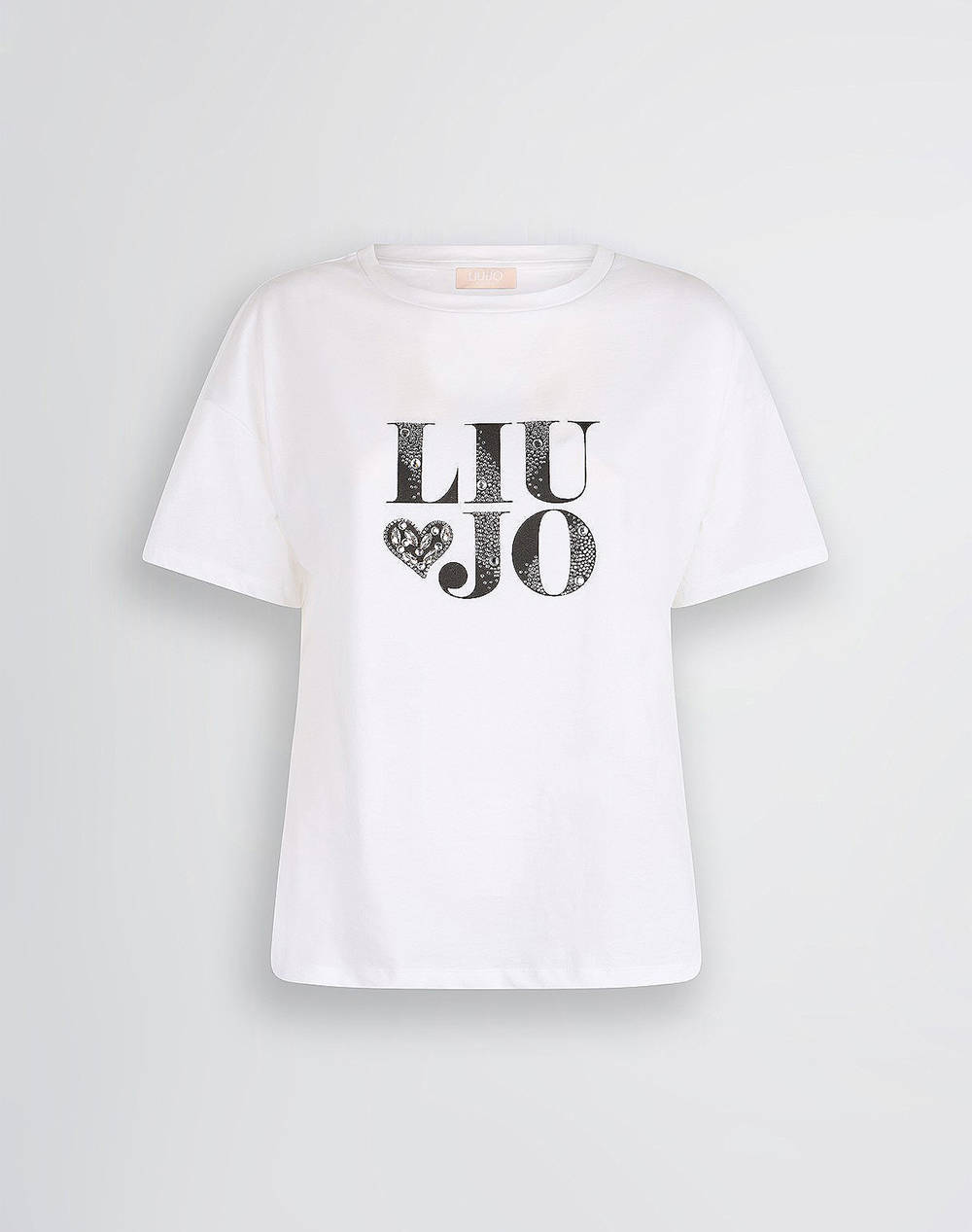 LIU JO WHITE_WA5J21__ECS T-SHIRT MODA M/C ДАМСКА ТЕНИСКА