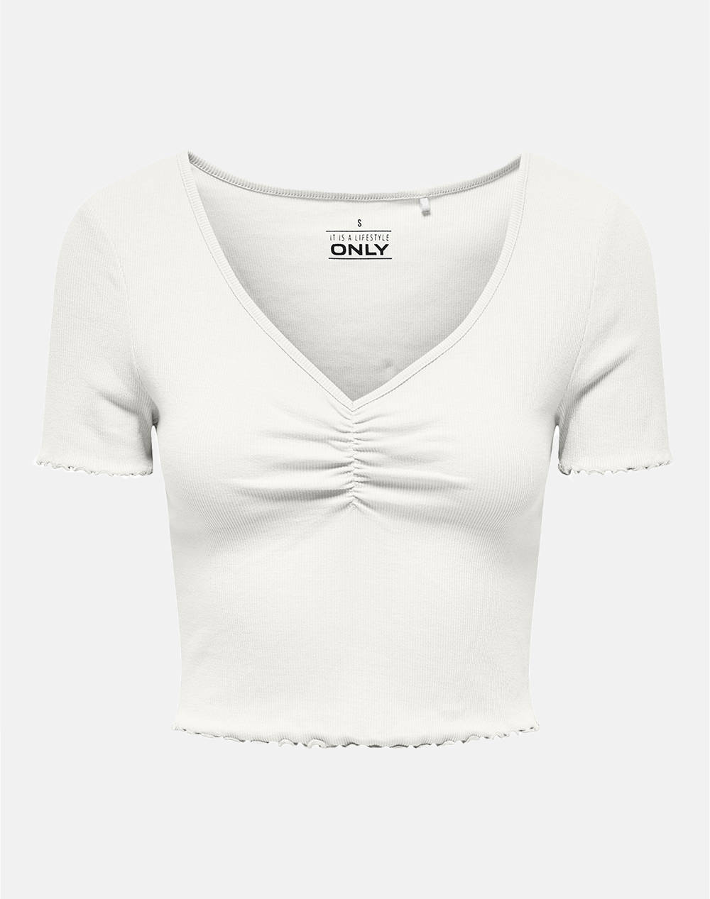 ONLY ONLBETTY LIFE S/S V-NECK TOP CC JRS