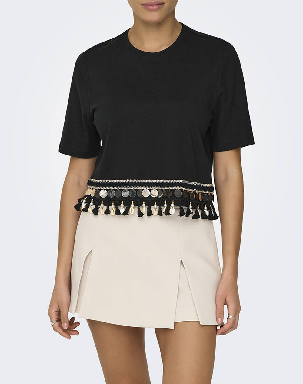 ONLY ONLFILIPPA LIFE S/S TASSEL TOP JRS