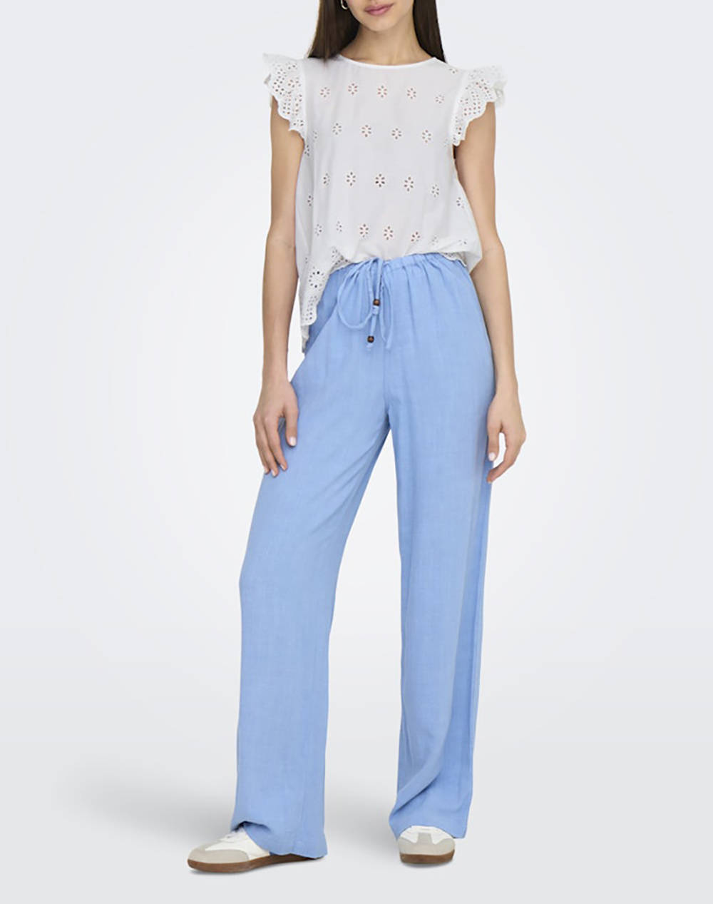 ONLY ONLLOU LIFE EMB S/S OPEN BACK TOP PTM