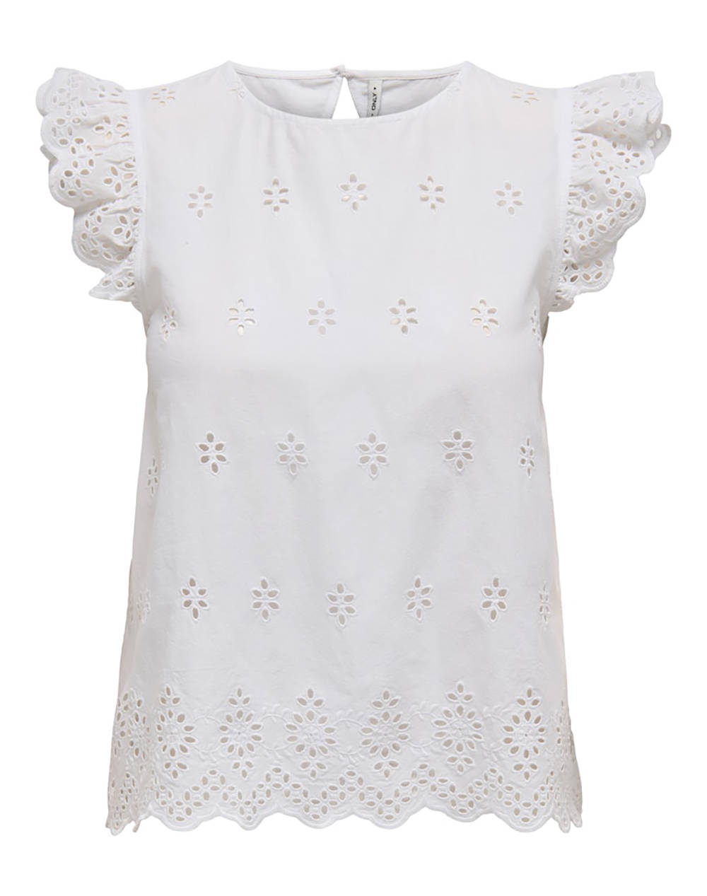ONLY ONLLOU LIFE EMB S/S OPEN BACK TOP PTM
