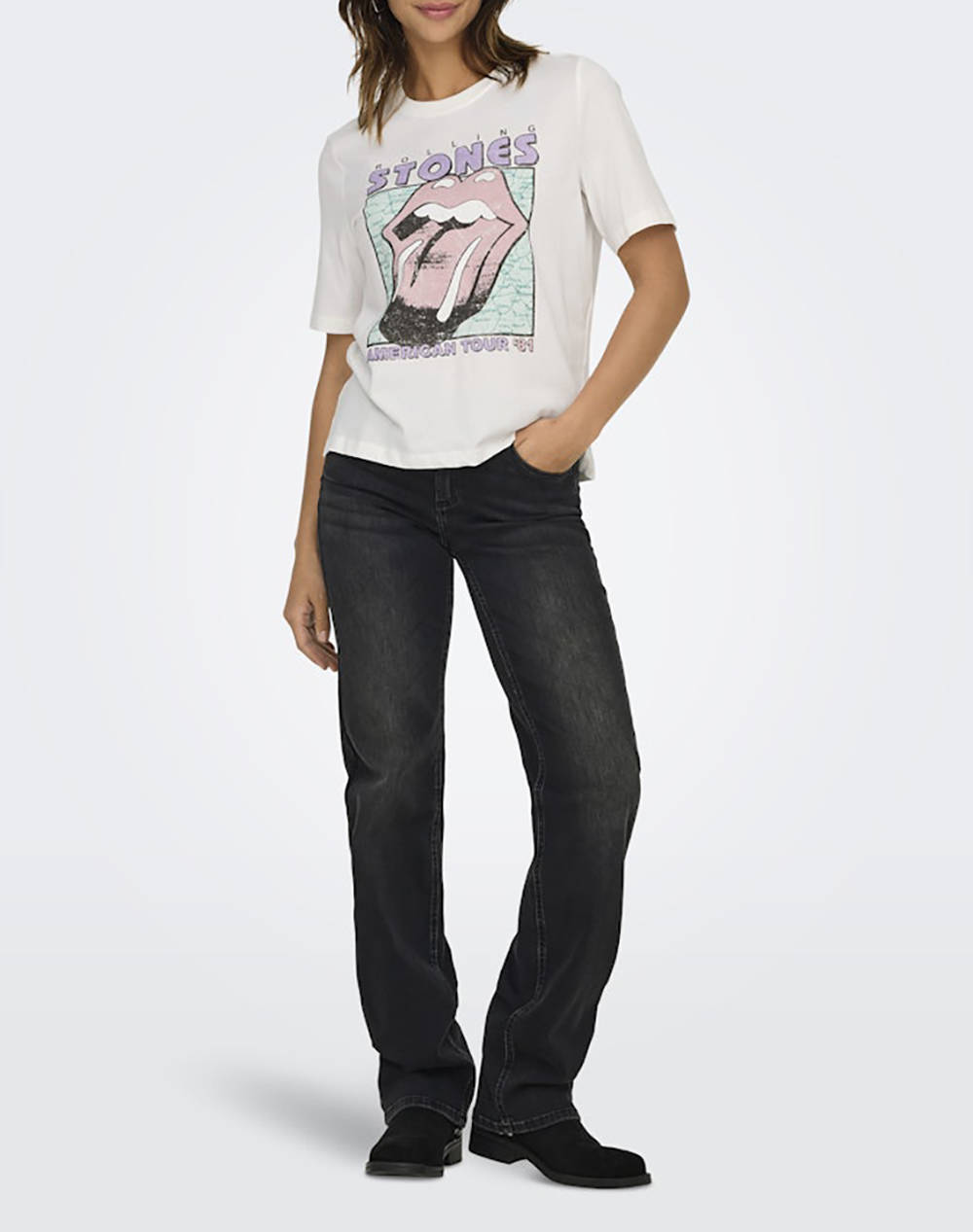 ONLY ONLROLLING STONES LIFE S/S TOP BOX JRS