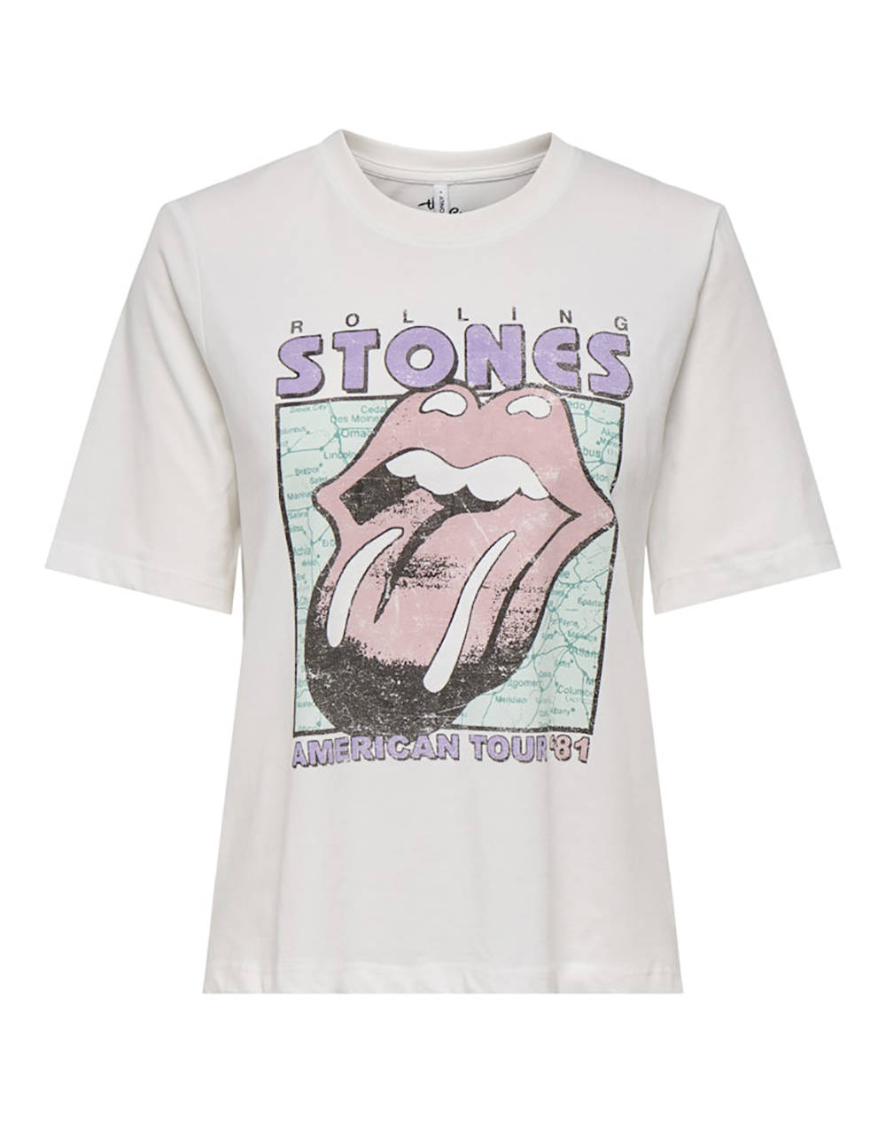 ONLY ONLROLLING STONES LIFE S/S TOP BOX JRS