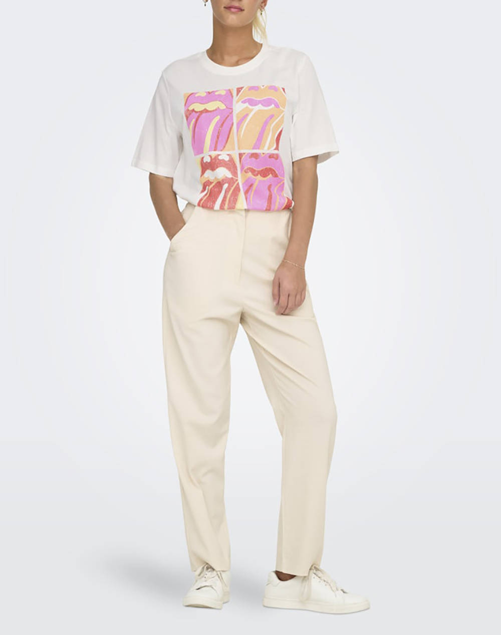 ONLY ONLROLLING STONES LIFE S/S TOP BOX JRS
