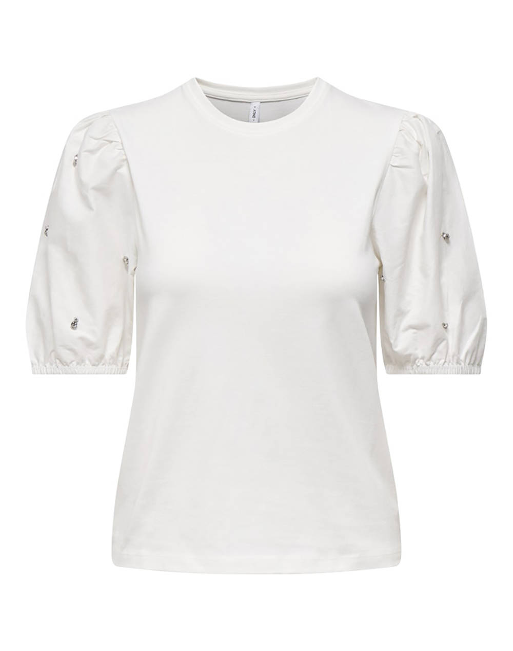 ONLY ONLEMME LIFE S/S O-NECK PUFF MIX TOP JRS