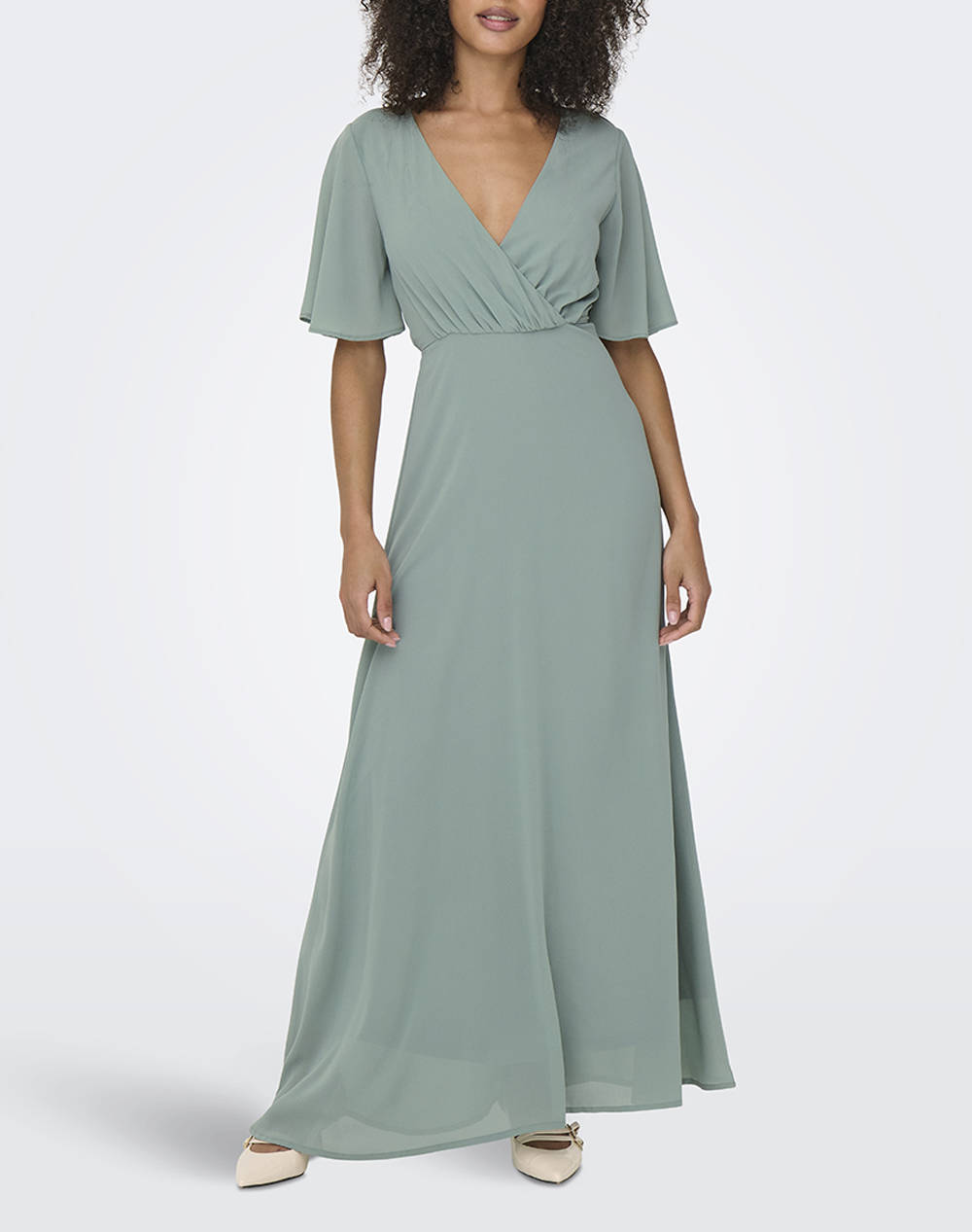 ONLY ONLSTAR LIFE S/S MIA MAXI DRESS WVN
