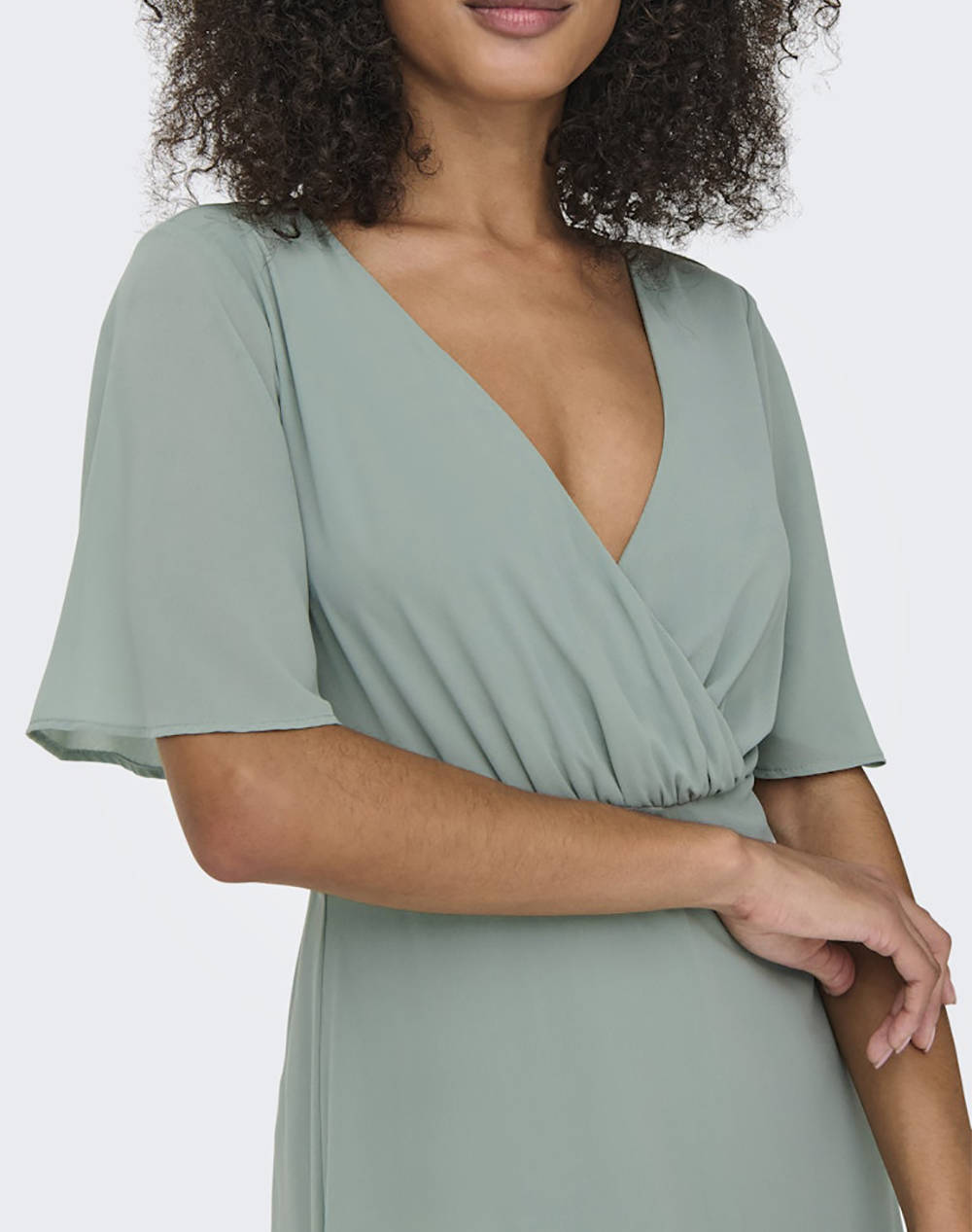 ONLY ONLSTAR LIFE S/S MIA MAXI DRESS WVN