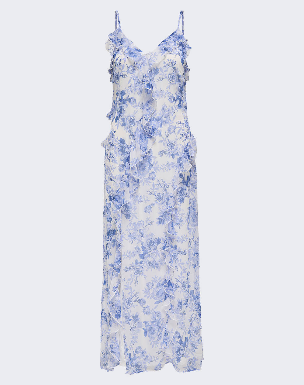 ONLY ONLMIRIAM LIFE S/L FRILL LONG DRESS PTM
