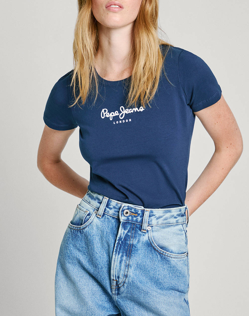 PEPE JEANS DROP 0 NEW VIRGINIA SS N ДАМСКА ТЕНИСКА