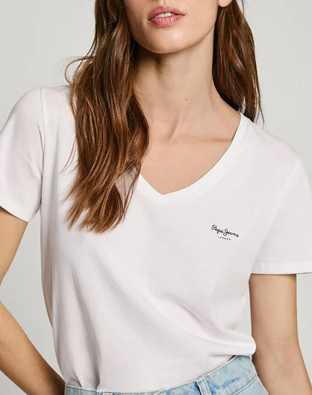 PEPE JEANS DROP 2 MACY V-NECK Дамска тениска