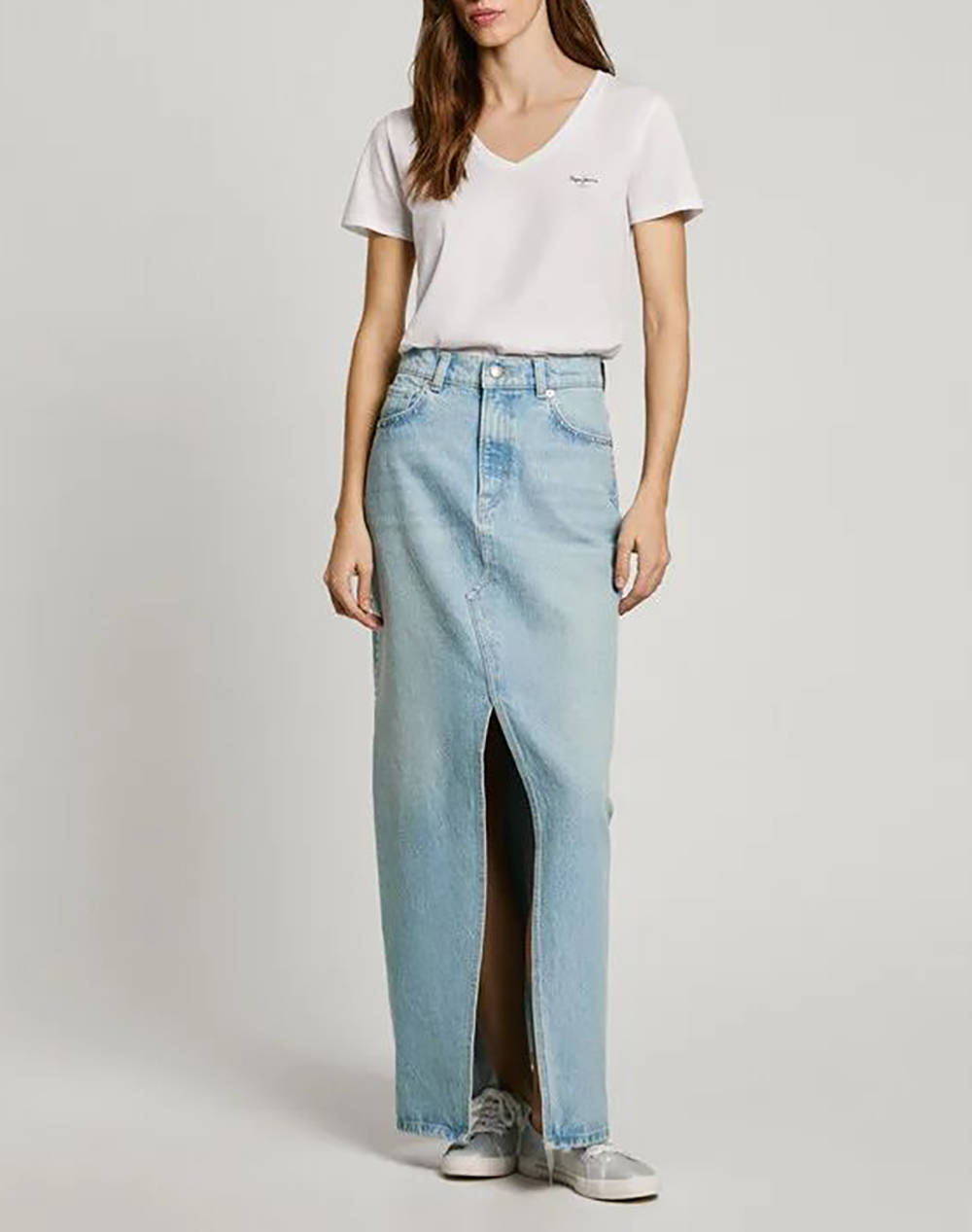 PEPE JEANS DROP 2 MACY V-NECK Дамска тениска