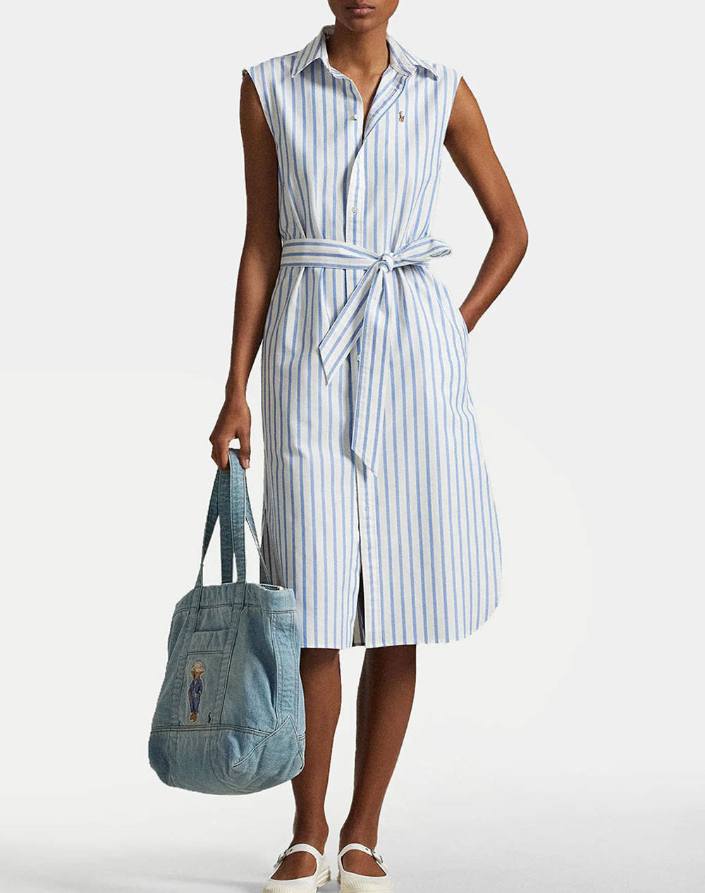 RALPH LAUREN SL N CORY DR-SLEEVELESS-DAY DRESS