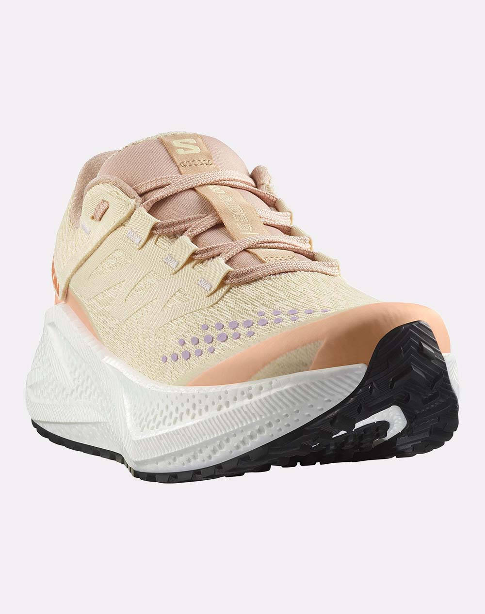 SALOMON GRAVEL RUNNING - AERO AERO GLIDE 3 GRVL W SHORTBREAD / WHITE / FUSION CORAL ОБУВКИ ЗА ЖЕНИ