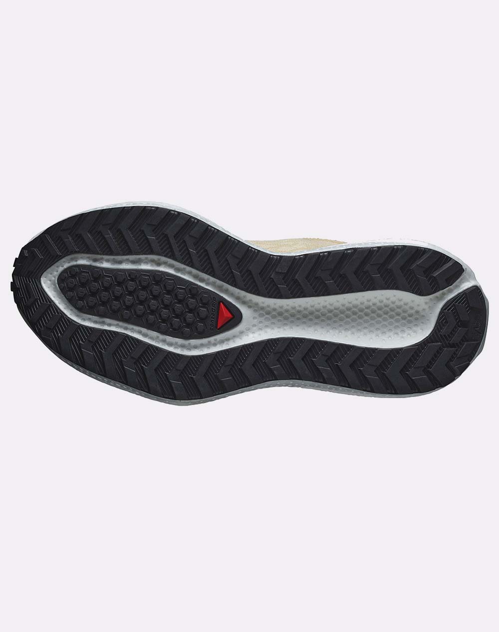 SALOMON GRAVEL RUNNING - AERO AERO GLIDE 3 GRVL W SHORTBREAD / WHITE / FUSION CORAL ОБУВКИ ЗА ЖЕНИ
