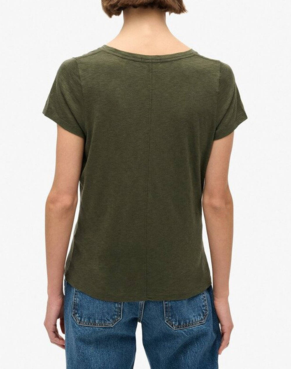 SUPERDRY D1 STUD SCOOP NECK TEE ДАМСКА ТЕНИСКА