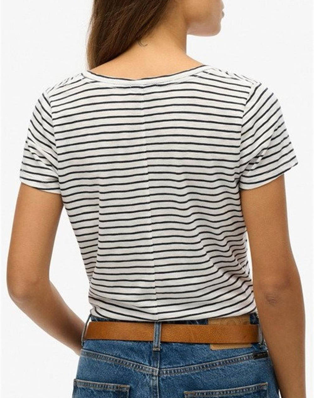 SUPERDRY D1 STUD SCOOP NECK TEE ДАМСКА ТЕНИСКА