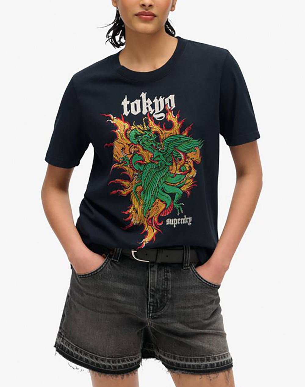SUPERDRY D1 OVIN VL TOKYO RELAXED TEE ДАМСКА ТЕНИСКА
