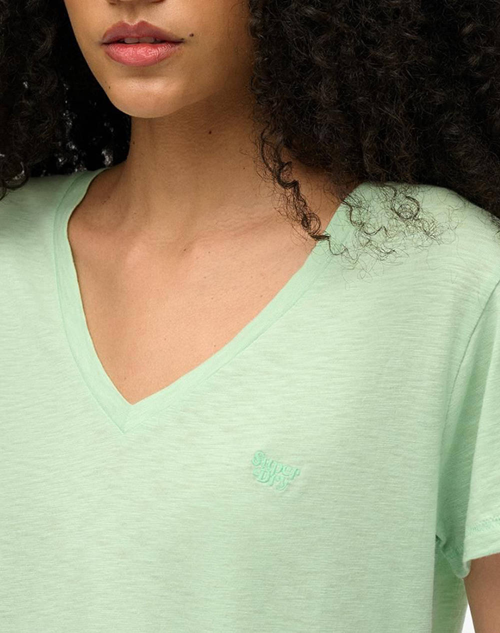 SUPERDRY D1 STUD STUDIOS SLUB EMB VEE TEE ДАМСКА ТЕНИСКА