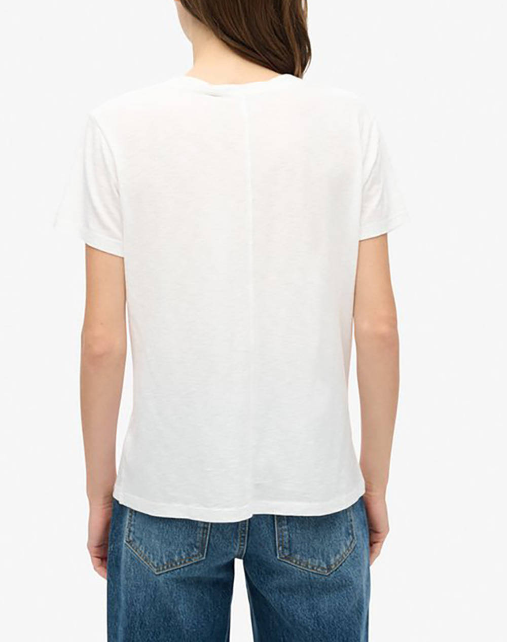 SUPERDRY D1 STUD STUDIOS SLUB EMB VEE TEE ДАМСКА ТЕНИСКА