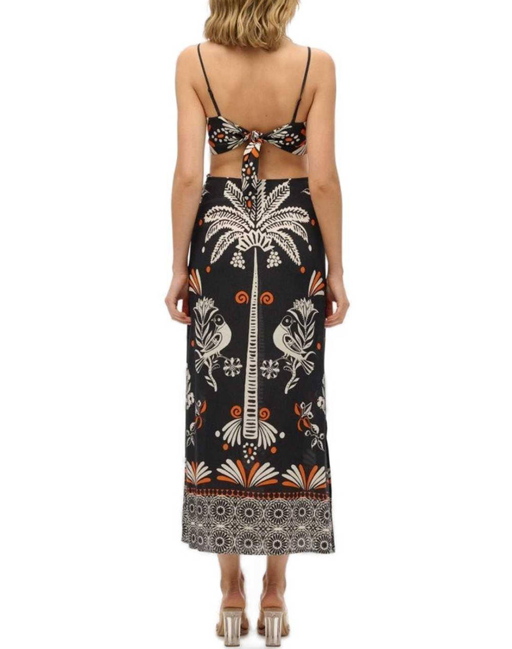 SUPERDRY D2 STUD STATEMENT CUT-OUT MAXI DRESS WOMENS DRESS