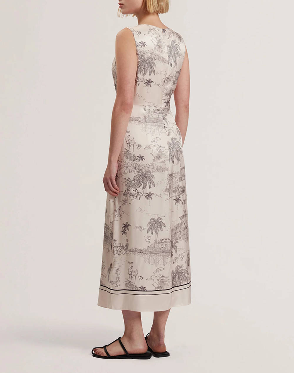 TED BAKER MARRONA Knot Detail Wrap Over Midi Dress
